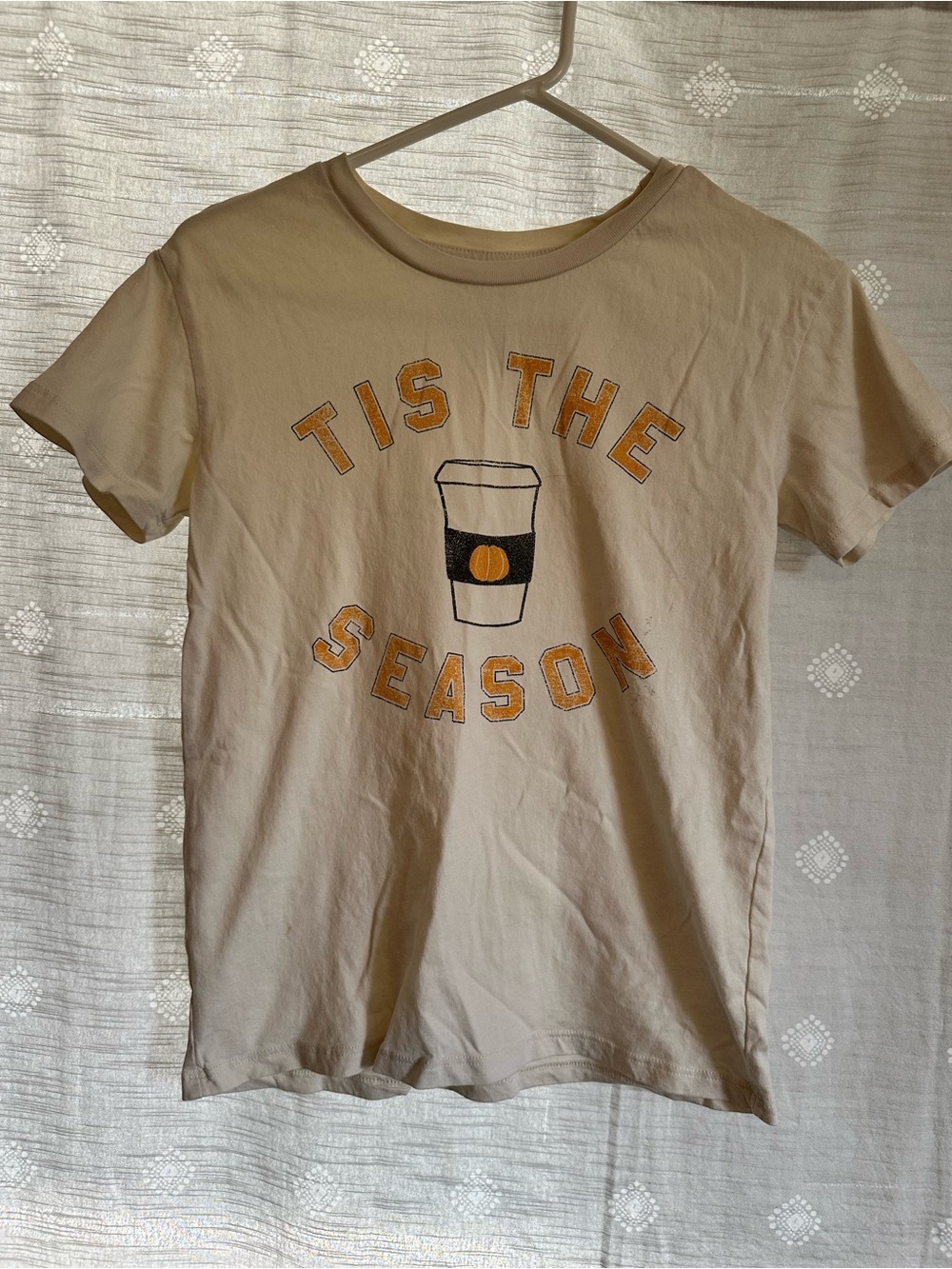 Fifth Sun Cream Graphic Tee with Black Print